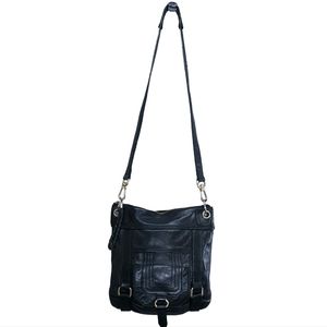 The Sak Black Leather Crossbody Bag